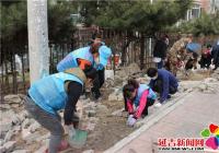 小區荒地鋪設方磚  助力創城文明先行
